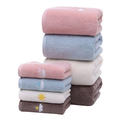 Casa 80g Espeso 32S satinado de algodón absorbente pequeña toalla cuadrada para cocina reutilizable