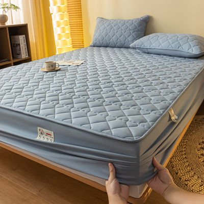 Grado A Protector de colchón de hojas impermeable de moda para gemelos de tamaño completo King Queen