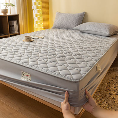 Grado A Protector de colchón de hojas impermeable de moda para gemelos de tamaño completo King Queen