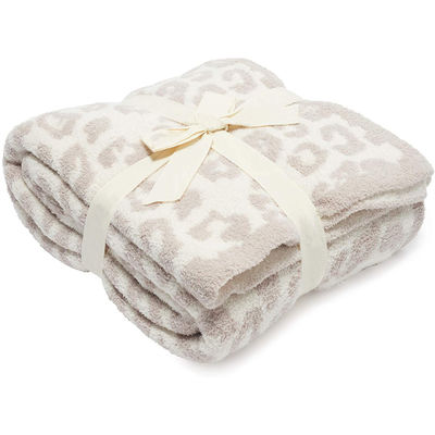 Paño personalizado de la manta patrón de impresión de leopardo Impresión acogedora mano sentir suave lanzar la manta