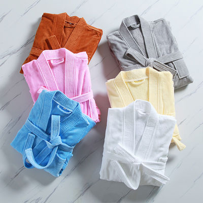 300-400g Unisex Bata de baño de algodón Toalla Pijama de baño de spa Bata de baño Profesional