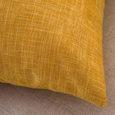 Capa de almohadilla de algodón de color sólido de lino para almohadillas caseras de estilo vintage
