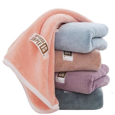Toallita de cara de terciopelo de coral gruesa y suave ideal para absorber el sudor Puede ser personalizada
