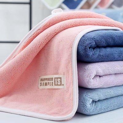 Toallita de cara de terciopelo de coral gruesa y suave ideal para absorber el sudor Puede ser personalizada