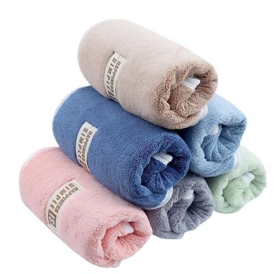 Toallita de cara de terciopelo de coral gruesa y suave ideal para absorber el sudor Puede ser personalizada