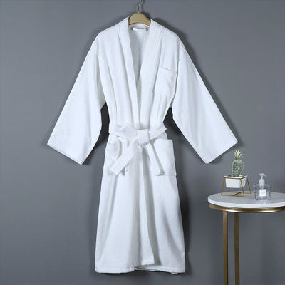 Traje de baño de algodón de hotel Hipoalergénico y suave de longitud media Traje de noche para adultos