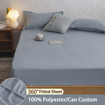 Lámina de fibra de poliéster de tipo de patrón sólido lavable para manta de cama de estilo simple