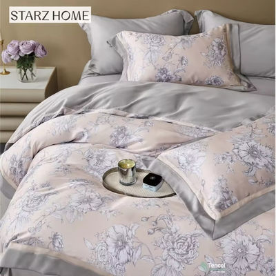 Agregue un toque de elegancia a su dormitorio con nuestro conjunto de ropa de cama de impresión floral para todas las temporadas