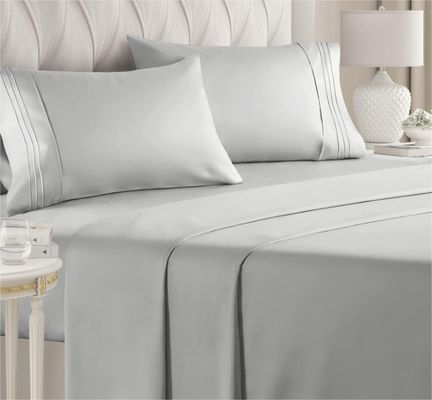 400TC Cotton Polyester Set de ropa de cama de hotel para la boda Cuatro piezas Kit Requisitos
