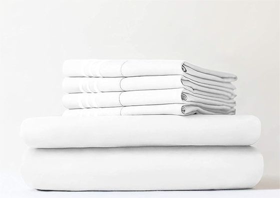 400TC Cotton Polyester Set de ropa de cama de hotel para la boda Cuatro piezas Kit Requisitos