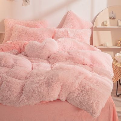 Cubierta de Shaggy Plush personalizada de ropa de cama de invierno suave sin relleno