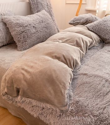 Cubierta de Shaggy Plush personalizada de ropa de cama de invierno suave sin relleno