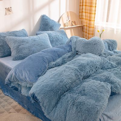 Cubierta de Shaggy Plush personalizada de ropa de cama de invierno suave sin relleno