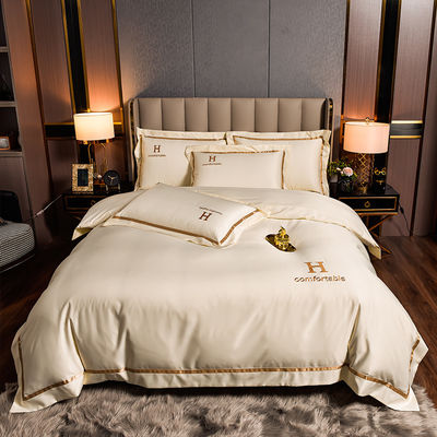 Casa Hotel boda de lujo de color sólido Seti de ropa de cama de cojín