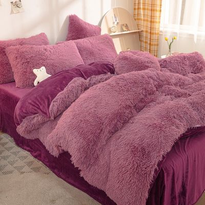Cubierta de Shaggy Plush personalizada de ropa de cama de invierno suave sin relleno