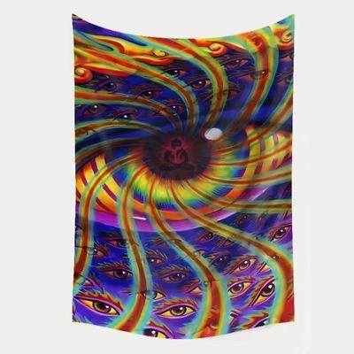 Impresión en 3D Tapices de setas Trippy Hippie Psicodélico Arte Abstracto Tapices para colgar en la pared