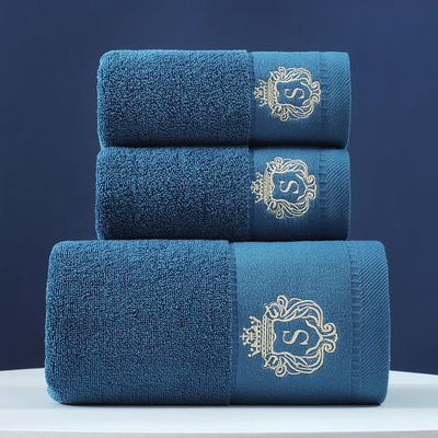 Logotipo personalizado con bordado de toalla de algodón puro y suave y absorbente