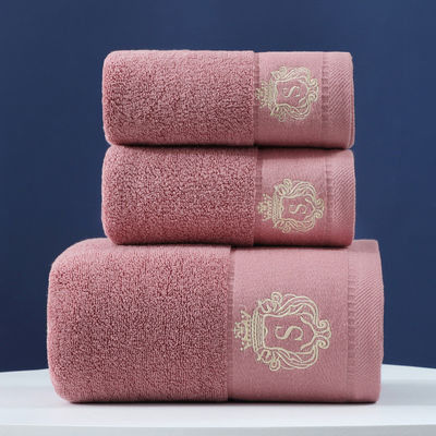Logotipo personalizado con bordado de toalla de algodón puro y suave y absorbente