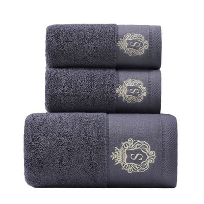 Logotipo personalizado con bordado de toalla de algodón puro y suave y absorbente