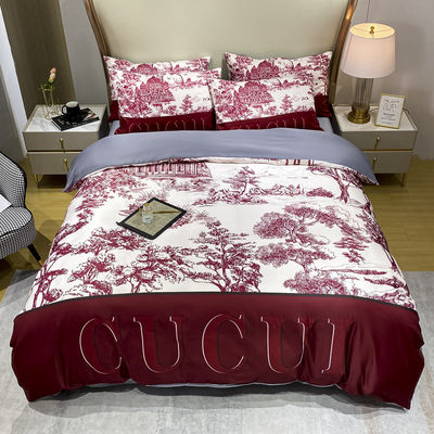 Grado A de lija 100% poliéster 3D Impreso King Size Lujo de ropa de cama para la cama