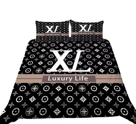 Diseño de moda de lujo Cubierta de microfibra no desechable con fundas de almohada