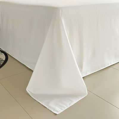 Grado A 100% de algodón Blanco King Size Set de ropa de cama con placas de cama