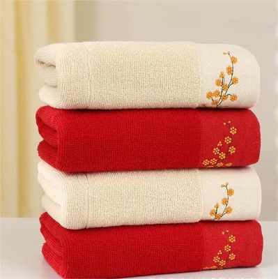 Toallas para el hogar 100% de algodón puro bordado directo suave absorbente ideal para todos los grupos de edad