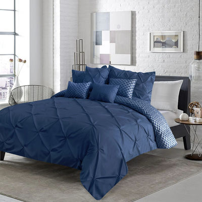 Tejido de microfibra de densidad de ropa de cama de confort Set de 4 piezas King Size ropa de cama de lujo