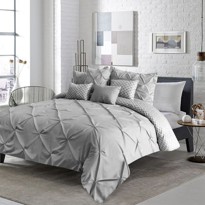 Tejido de microfibra de densidad de ropa de cama de confort Set de 4 piezas King Size ropa de cama de lujo