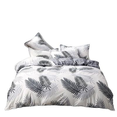 Tejido de poliéster de 4 piezas Set de ropa de cama para 1.2m Cama Blanco de cinco estrellas Hotel ropa de cama