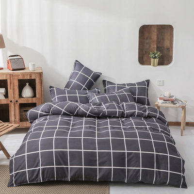 Tejido de poliéster de 4 piezas Set de ropa de cama para 1.2m Cama Blanco de cinco estrellas Hotel ropa de cama