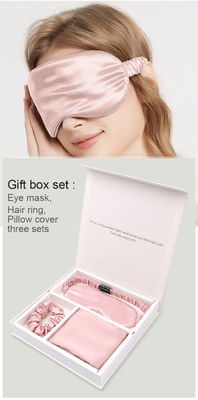 Caja de almohada de Silk Charmeuse Box y Satin Eyemask Set para dormir en todas las estaciones