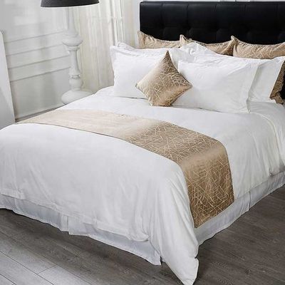 Respuesta dentro de las 24 horas 4 piezas de ropa de cama satinada con costura para cama doble de tamaño King