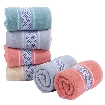 Diseños personalizados Toalla de baño con soporte Todo de algodón Unisex absorbente tamaño grande
