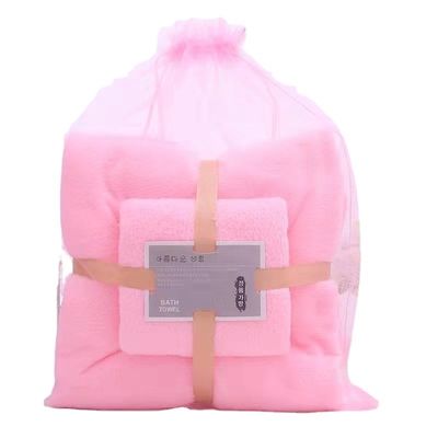 Novedad Patrón de toalla de microfibra Conjunto de secado rápido y color sólido para una absorción rápida