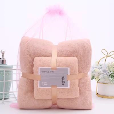 Novedad Patrón de toalla de microfibra Conjunto de secado rápido y color sólido para una absorción rápida