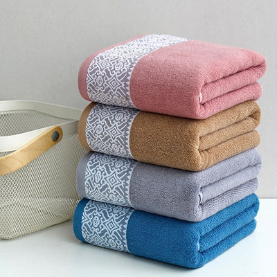 Toalla de baño de flores de algodón para el hogar de color oscuro Seca rápida y absorción de agua