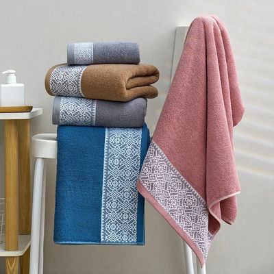 Toalla de baño de flores de algodón para el hogar de color oscuro Seca rápida y absorción de agua
