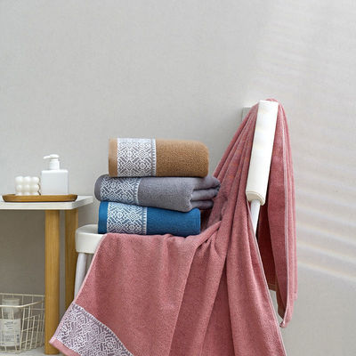 Toalla de baño de flores de algodón para el hogar de color oscuro Seca rápida y absorción de agua