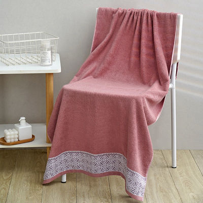 Toalla de baño de flores de algodón para el hogar de color oscuro Seca rápida y absorción de agua