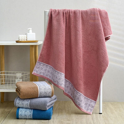 Toalla de baño de flores de algodón para el hogar de color oscuro Seca rápida y absorción de agua