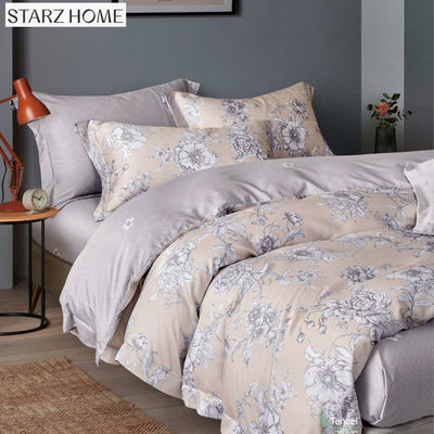 Lentes de cama de algodón 100% de viscosa y algodón para cubrir la cama con flores de lujo