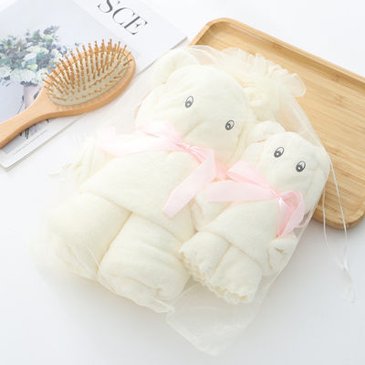 Como se muestra Luxury Bear Towel Bath towel densidad coral de terciopelo conjunto absorbente dulce dulce regalo suave