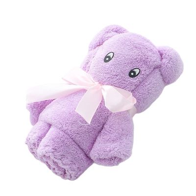 Como se muestra Luxury Bear Towel Bath towel densidad coral de terciopelo conjunto absorbente dulce dulce regalo suave