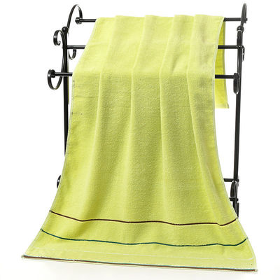 Set de toallas de baño de seis colores con rayas de algodón absorbente grueso y sostenible ideal para regalos