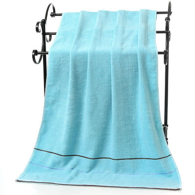 Set de toallas de baño de seis colores con rayas de algodón absorbente grueso y sostenible ideal para regalos