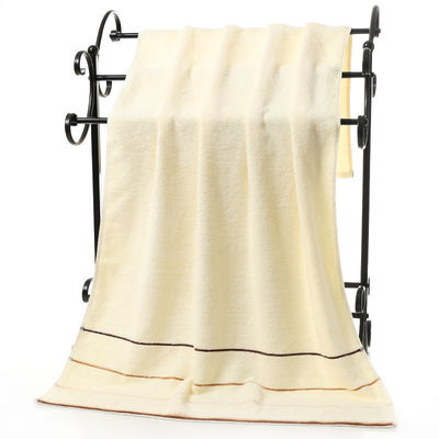 Set de toallas de baño de seis colores con rayas de algodón absorbente grueso y sostenible ideal para regalos