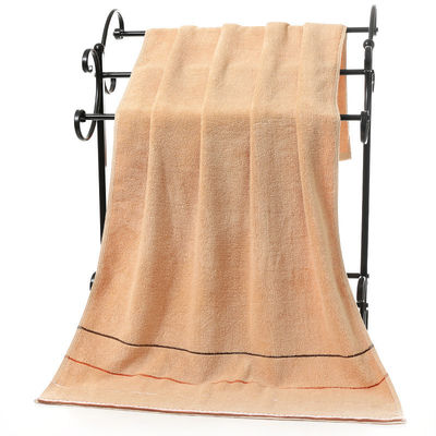 Set de toallas de baño de seis colores con rayas de algodón absorbente grueso y sostenible ideal para regalos