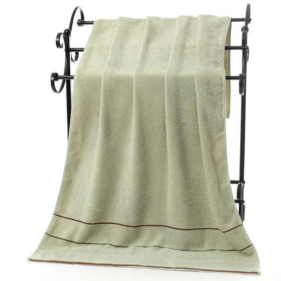 Set de toallas de baño de seis colores con rayas de algodón absorbente grueso y sostenible ideal para regalos