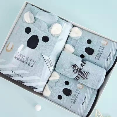 Home Toallas de color sólido Logotipo personalizado Seca rápida 4 toallas de baño de piezas con toque suave